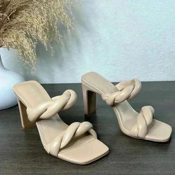 Open Edit Remmy Twist Heeled Sandal - Picture 3 of 10